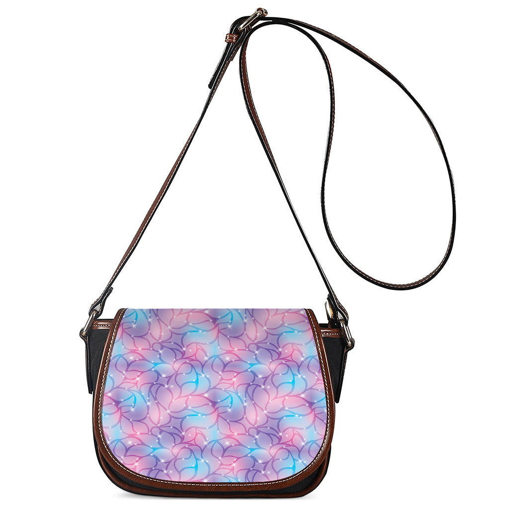 Floral Sparkle Print Saddle Bag
