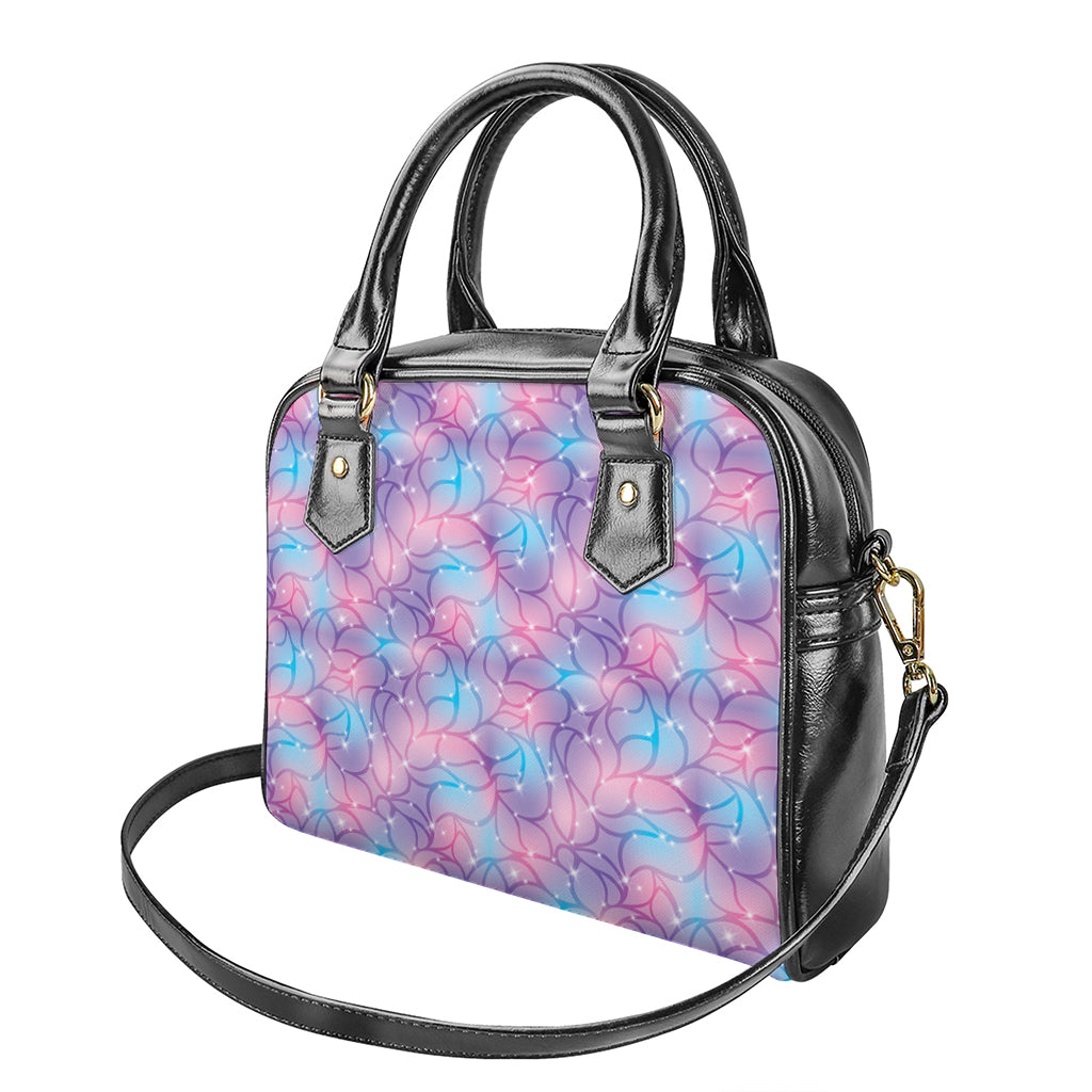 Floral Sparkle Print Shoulder Handbag