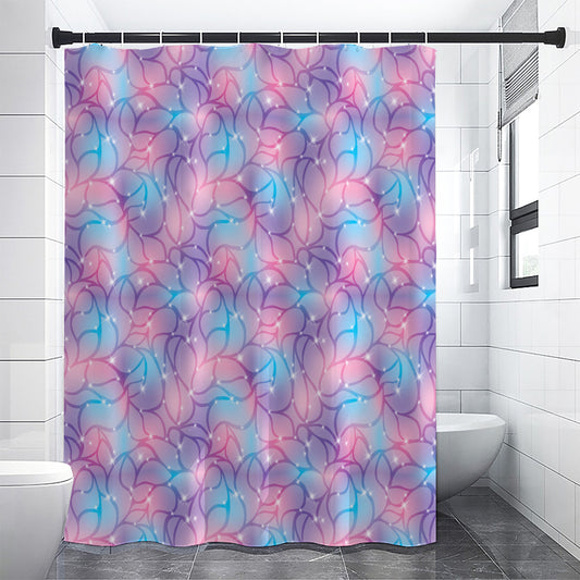 Floral Sparkle Print Shower Curtain