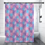 Floral Sparkle Print Shower Curtain
