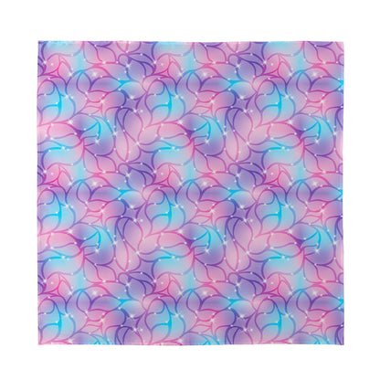 Floral Sparkle Print Silk Bandana