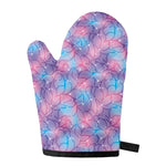Floral Sparkle Print Single Oven Mitt