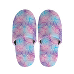 Floral Sparkle Print Slippers