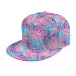 Floral Sparkle Print Snapback Cap