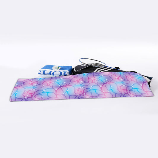 Floral Sparkle Print Sports Towel