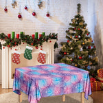 Floral Sparkle Print Tablecloth