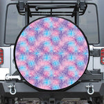 Floral Sparkle Print Tire Cover