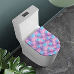 Floral Sparkle Print Toilet Lid Cover