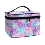 Floral Sparkle Print Travel Makeup Bag