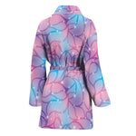 Floral Sparkle Print Women's Bathrobe