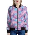 Floral Sparkle Print Women's Bomber Jacket