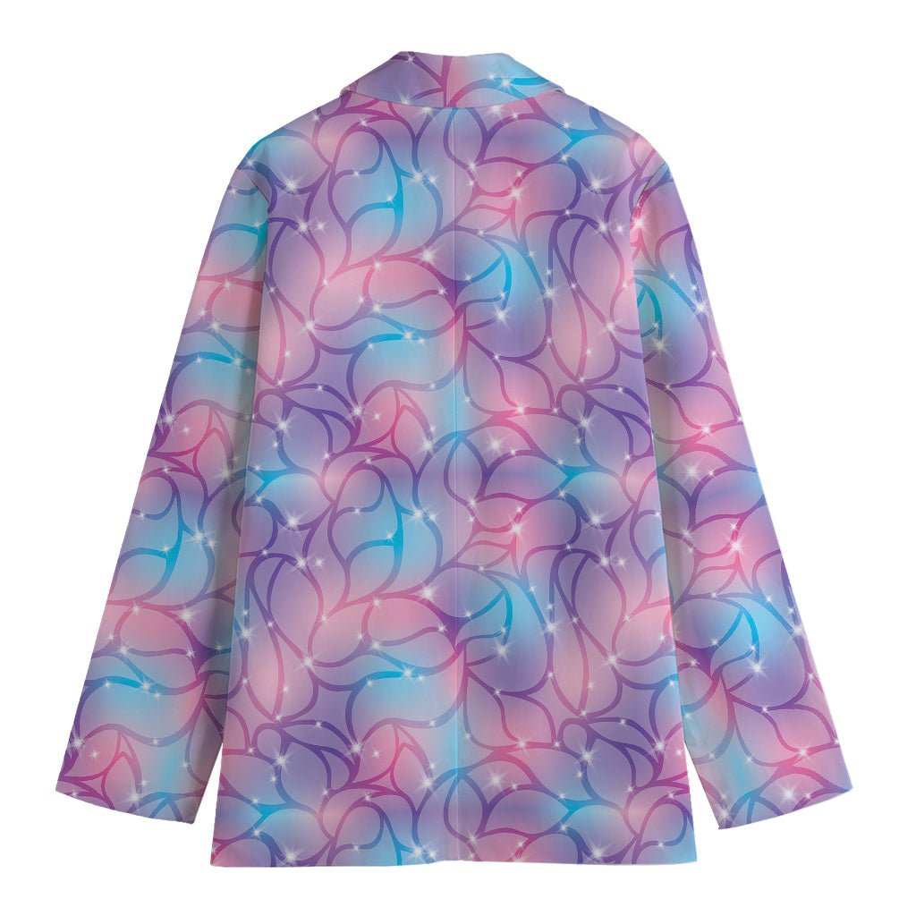Floral Sparkle Print Women's Cotton Blazer