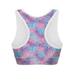 Floral Sparkle Print Women's Sports Bra