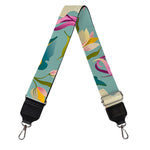 Floral Unicorn Pattern Print Bag Strap