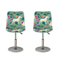 Floral Unicorn Pattern Print Bar Stool Covers