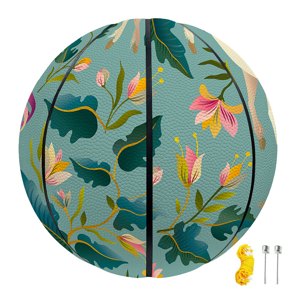 Floral Unicorn Pattern Print Basketball
