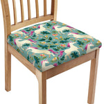 Floral Unicorn Pattern Print Chair Cushion Cover