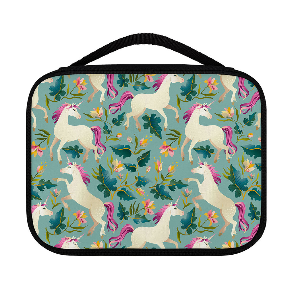 Floral Unicorn Pattern Print Classic Bible Case