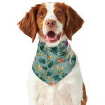 Floral Unicorn Pattern Print Dog Bandana