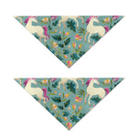 Floral Unicorn Pattern Print Dog Bandana