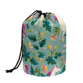 Floral Unicorn Pattern Print Drawstring Makeup Bag