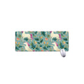 Floral Unicorn Pattern Print Extended Mouse Pad