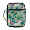 Floral Unicorn Pattern Print Front Pocket Bible Bag