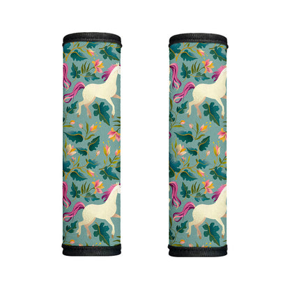 Floral Unicorn Pattern Print Handle Covers