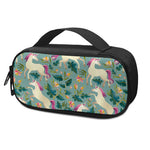 Floral Unicorn Pattern Print Insulin Cooler Travel Case
