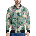 Floral Unicorn Pattern Print Men's Bomber Jacket