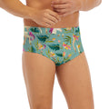 Floral Unicorn Pattern Print Men's Briefs