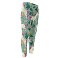 Floral Unicorn Pattern Print Men's Compression Pants