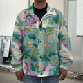 Floral Unicorn Pattern Print Men's Shirt Jacket