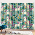 Floral Unicorn Pattern Print Pencil Pleat Curtains