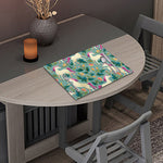 Floral Unicorn Pattern Print Placemat