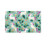Floral Unicorn Pattern Print Polyester Flag