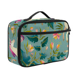 Floral Unicorn Pattern Print Portable Lunch Bag