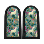 Floral Unicorn Pattern Print Skillet Handle Cover