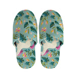 Floral Unicorn Pattern Print Slippers