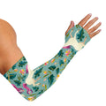 Floral Unicorn Pattern Print Sun Protection Arm Sleeves