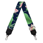 Flower And Leaf Lotus Pattern Print Bag Strap