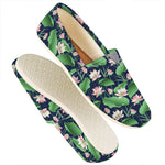 Flower And Leaf Lotus Pattern Print Casual Shoes
