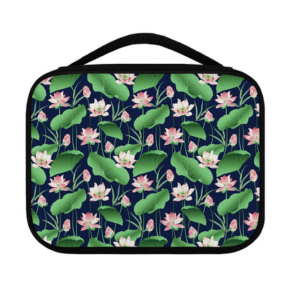 Flower And Leaf Lotus Pattern Print Classic Bible Case