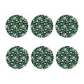 Flower And Leaf Lotus Pattern Print Coaster Set
