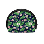 Flower And Leaf Lotus Pattern Print Coin Purse