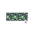 Flower And Leaf Lotus Pattern Print Extended Mouse Pad