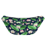 Flower And Leaf Lotus Pattern Print Fanny Pack