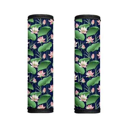 Flower And Leaf Lotus Pattern Print Handle Covers