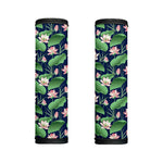 Flower And Leaf Lotus Pattern Print Handle Covers