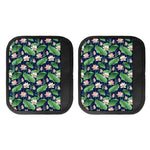 Flower And Leaf Lotus Pattern Print Handle Covers